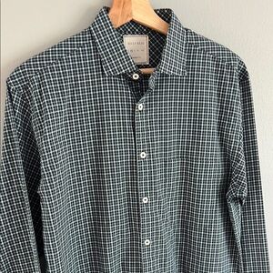 Billy Reid Gingham Style Plaid Cotton Button Down Shirt Medium